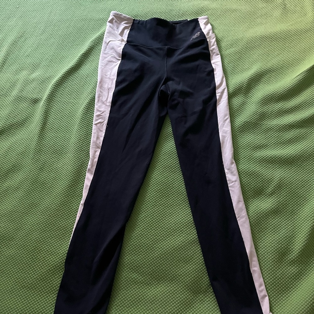 New Balance Navy and White Leggings